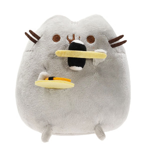 AL venta al por mayor creativo gato gordo Donut peluche 15Cm gato gordo Donut peluche tiro almohada gris galleta gato juguete - Product Image 2