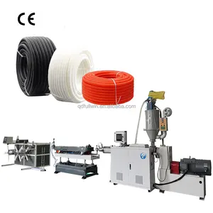 PE corrugated pipe machine/23mm ID corrugated pipe bellows electric flexible duct conduit plastic extruders