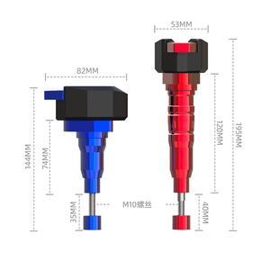 Curseurs de cadre de carrosserie de moto personnalisés avec capuchon d'essieu en titane Usinage CNC Curseurs de cadre de moteur en alliage d'aluminium - Product Image 2