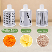 Handmatige roterende trommelsnijder, handkruk groentenmolen, voedselhakker, knoflook- en vleesmolen, keukenprocessor, mini keukenrasp
