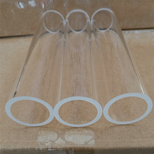 Tube en <span class=keywords><strong>verre</strong></span> borosilicate transparent haute température, tube en <span class=keywords><strong>verre</strong></span> de silice fondue rond transparent - Product Image 2