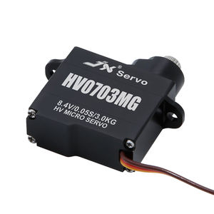 JX PDI-HV0703MG Mikro Çekirdeksiz Dijital <span class=keywords><strong>Servo</strong></span> <span class=keywords><strong>3KG</strong></span> 4.8-8.4V Tam Alüminyum Kasa Motorları RC Helikopter Paletli Araba için - Product Image 3