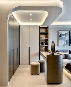 Armoire de rangement pour chambre à coucher Armoire simple en bois massif Armoire de meubles de salon pour la maison - Product Image 3