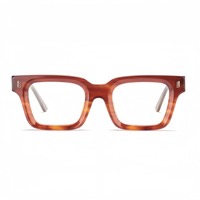Lunettes de vue carrées surdimensionnées en acétate de qualité supérieure, verres sur mesure, montures optiques rétro pour hommes et femmes