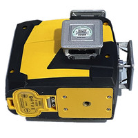 Niveau laser industriel OEM d'usine 360° auto-nivelant intérieur/extérieur à faisceau vert 12 lignes, outil de nivellement, batterie lithium grande capacité