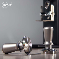 Vente flash : Tamper à café en aluminium argenté de précision 51 mm 53 mm 58 mm pour machine à expresso à portafilter