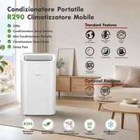 Nouveau Climatiseur Portable Mini 2027 OEM Vente en Gros 9000 BTU Refroidissement Chauffage Déshumidification Conforme 100% aux Normes UE / UK