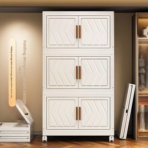 Tủ đựng đồ nhựa gấp gọn thiết kế hiện đại ShenYu 60 inch, lắp đặt dễ dàng, đa năng, hộp đựng quần áo, thùng chứa đồ - Product Image 5