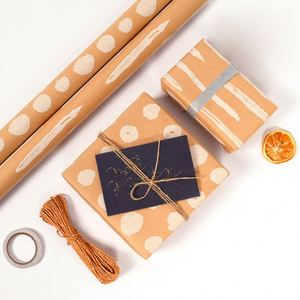 Nuevo rollo de papel Kraft de 43*300 cm, embalaje de papel para envolver regalos - Product Image 3