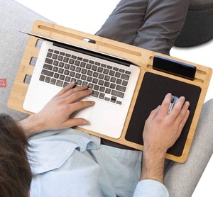 Xách Tay Gấp Tre Máy Tính Xách Tay Làm Mát Giá Pad Điện Thoại Và Máy Tính Xách Tay Chủ Phong Cách Giải Pháp Lưu Trữ - Product Image 1