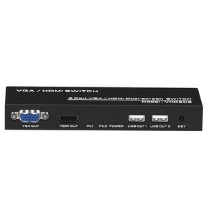 FJ-VHK202 FJGEAR 2 ports <span class=keywords><strong>VGA</strong></span> + <span class=keywords><strong>HDMI</strong></span> <span class=keywords><strong>KVM</strong></span> commutateur à double écran 4k Ultra-haute résolution 3840*2160/30Hz USB2.0 commutateur - Product Image 3