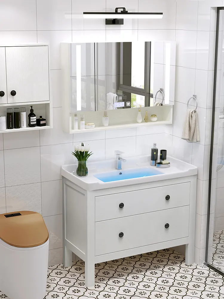 Best Modern Designs Bath Vanity Cabinet European Hanging Wooden Floating Bathroom Vanity Import