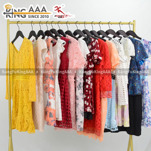 Robe longue coréenne originale KingAAA, design ajouré doux <span class=keywords><strong>pastel</strong></span>, pour femme, tenue décontractée quotidienne, vêtements d'occasion - Product Image 6