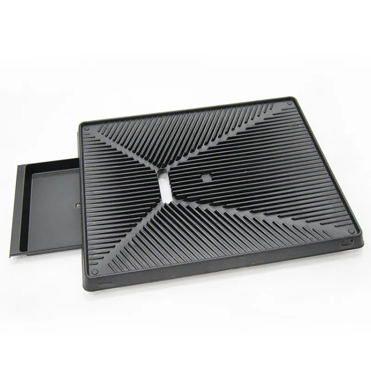 Sin césped, caja de color de bandeja pura