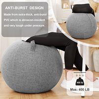 Personnalisé Pilates Fitness Yoga Ergonomique Posture Ball Chair avec Couverture Body Building Équilibre Coussin de Balle d'Entraînement pour Bureau