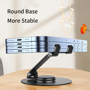 Giá đỡ điện thoại di động xoay 360 độ có thể điều chỉnh, gấp gọn, để bàn, bán buôn - Product Image 3