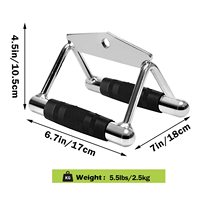 2024 nouvel accessoire de Machine Lat tirer vers le bas triceps corde simple poignée en D barre en forme de V et barre droite rotative