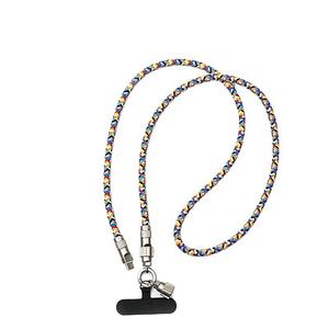 2-in-1-Multifunktions-Telefon-Lanyard Geflochtenes PD100W 5A-Schnelllade-USB-Kabel Typ C für IOS/Computer und Drucker - Product Image 1