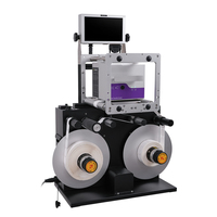 DOCOD OEM/ODM XF30 Máquina Automática de Impresión de Etiquetas, Aplicador de Etiquetas de Escritorio, Rebobinador, Etiquetadora Plana