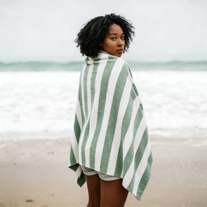 Beach <strong>Towels</strong> Bulk Microfiber Xl Good Quality Plain Swim Recycled Plastic 100*200 <strong>Dock</strong> and <strong>Bay</strong> Pastel Green Stripe Beach <strong>Towels</strong> - Product Image 3