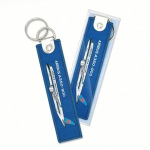 Wholesale Factory Directly Selling <b>Custom</b> Double Side Embroidery Fabric <b>Keychains</b> - Product Image 3