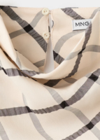 Robe longue d'été pour femme à carreaux diagonaux, taille froncée, manches courtes, col rond, décontractée et élégante, vente en gros