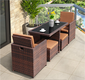 <span class=keywords><strong>Muebles</strong></span> de mimbre para exteriores, mobiliario de mimbre para jardín y Patio, barato, Save Place, restaurante - Product Image 2
