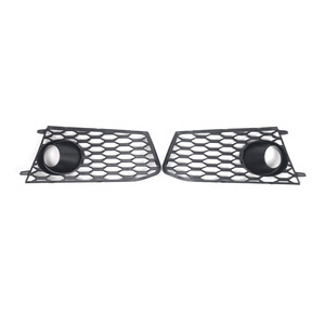 Fog Light Bezels For Audi RS7 2014-2018 Front Bumper Grille Cover <b>ABS</b> Black 4G8807681G - Product Image 2