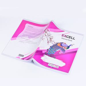 Cahier de bureau coloré personnalisé direct d'usine Cahier d'examen d'examen scolaire Cahier de point de selle de lignes horizontales verticales écologiques - Product Image 2