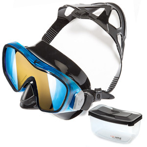 Vdive Professionelles Tauchmasken- und Schnorchelset mit gehärteten Glaslinsen, wasserdicht, CE-zertifiziert, Weitblick, <span class=keywords><strong>Low</strong></span>-<span class=keywords><strong>Volume</strong></span>-Design - Product Image 4