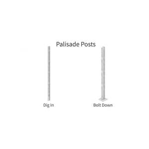 Kit de portail de sécurité à double palisade de 2,0 m de haut, clôture en palisade, section W, haute sécurité, revêtement en poudre, clôture en palisade métallique - Product Image 6