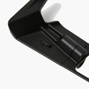 Grand rétroviseur de moto en alliage d'aluminium carré avec boîtier noir et aile déflectrice de vent - Product Image 3