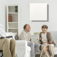 Panel de Calefacción Infrarrojo de Cristal de Carbono de 350W, sin Marco, de Aluminio, para Montaje en Pared/Techo, con Termostato Ajustable y Control Remoto por Aplicación