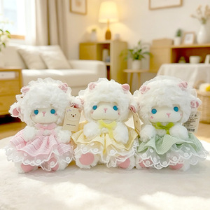 ตุ๊กตาแกะน่ารัก ของเล่นตุ๊กตาขนนุ่ม แกะนุ่มนิ่ม ของขวัญสำหรับเด็กและวัยรุ่น - Product Image 5