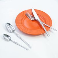 Ensemble de couverts en acier inoxydable GEMEI, design classique, pour la maison, l'hôtel, le restaurant, passe au lave-vaisselle, finition miroir