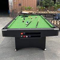 Table de snooker Naipni de 8 pieds avec pied en métal de style moderne Design pliable-Prix de vente promotionnel peu encombrant