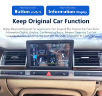 Autoradio Android 14 128 Go avec Écran Rétractable, Navigation GPS, Accessoires Multimédia et Lecteur Carplay pour Audi A8 A8L D4 2011-2017