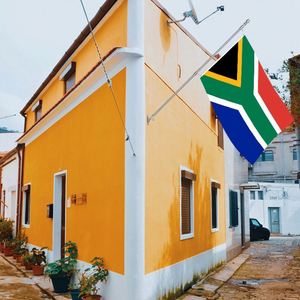 3x5Ft South Africa <b>Flag</b> Polyester Fabric With Two Brass Grommets Single Layer Wall Hanging Outdoor and Indoor Decor - Product Image 2