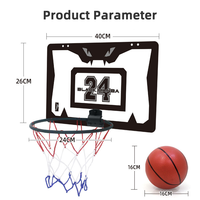 Panier de basket mural pliable avec logo personnalisé, panneau de basket suspendu sans perçage pour l'entraînement à domicile des enfants