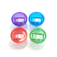 XINLE double trous sacapuntas escolar étudiants enfants taille-crayon en plastique transparent papeterie personnalisée pour le bureau de l'école