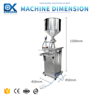 Distributeur d'embouteillage d'huile capillaire organique et naturelle de 3.38 oz renforçant la machine de remplissage pneumatique de gel