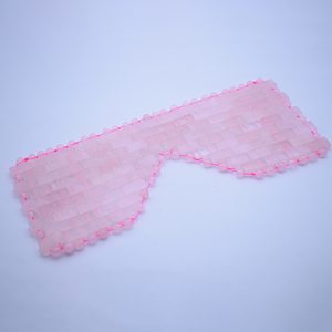 Pure Jade Stone Face Eye Mask Gemstone Eyemask Cover Masajeador facial Head Spa Proveedor-Rose Quartz Crystal Purple Amethyst Clear - Product Image 2