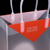 Fabrieks prijs mode shopping fruit verpakkings transparante PVC shopping tas plastic dozen te koop