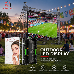 จอแสดงผล LED สีเต็มรูปแบบกลางแจ้ง P2 9 พร้อมตู้อะลูมิเนียมหล่อขึ้นรูป ป้องกันน้ำ IP65 สำหรับเช่าใช้งานบนเวที - Product Image 1