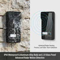 Sistema de Videoportero Inteligente WiFi Hiwink 2K Tuya, Videoportero IP de 2 Cables con Identificación Facial, Desbloqueo por Palma de la Mano, Kit con Pantalla Táctil IPS de 7 Pulgadas