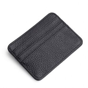 Tarjetero de Cuero Saffiano con Bloqueo RFID, Ultra Delgado, Minimalista, Seguro, con Múltiples Ranuras, Modelo Qi Qiang Q2 - Product Image 1