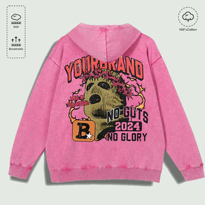 ผ้าฝ้าย100% ล้างแล้ว "yourbrand NO <span class=keywords><strong>guts</strong></span> NO <span class=keywords><strong>GLORY</strong></span> Mask" เสื้อฮู้ดกราฟิกหลายสี - Product Image 2