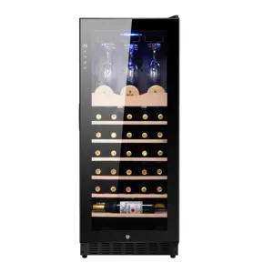 Kenkuhl upright wine cooler electric wine vertical chiller with LED lighting