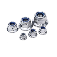 A2 A4 SS304 SS316 SS316L 18-8 Bride Hexagonale En Acier Inoxydable Écrou Auto-Verrouillage De DIN6926