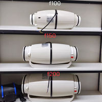 Ventilateurs d'extraction en ligne de conduit silencieux de 200mm Ventilateur de conduit en ligne à haut débit d'air en PVC à 2 vitesses
